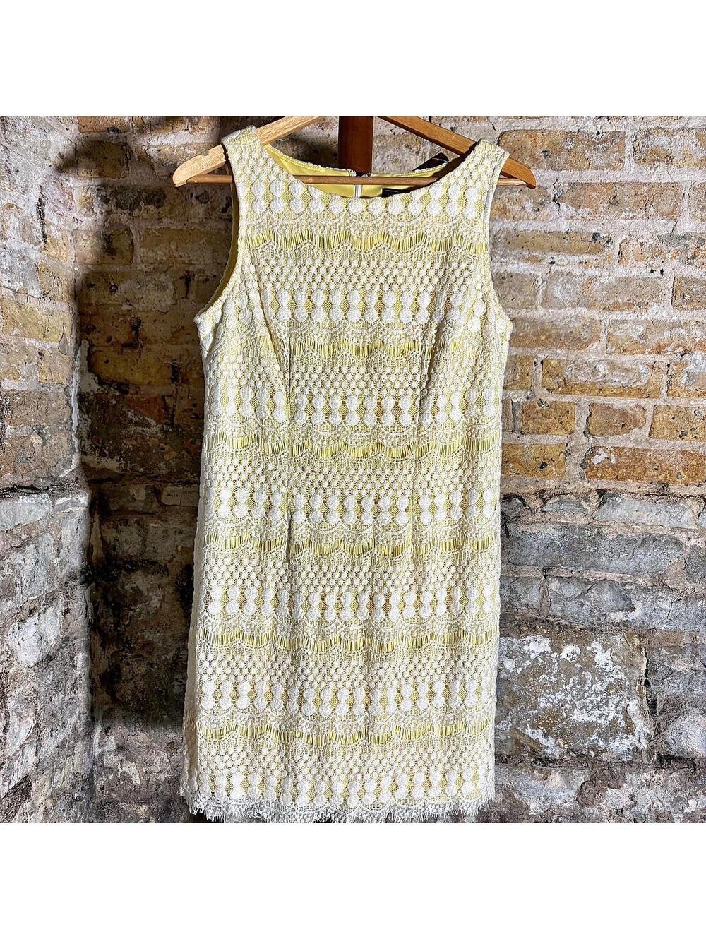 Jessica Howard Women's Cream and Yellow Dress